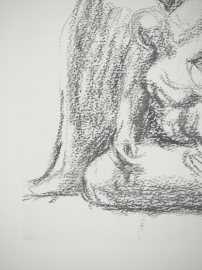 Henry MOORE : Tendre enfance - Lithographie signée