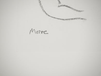 Henry MOORE : Amour maternel - Lithographie signée