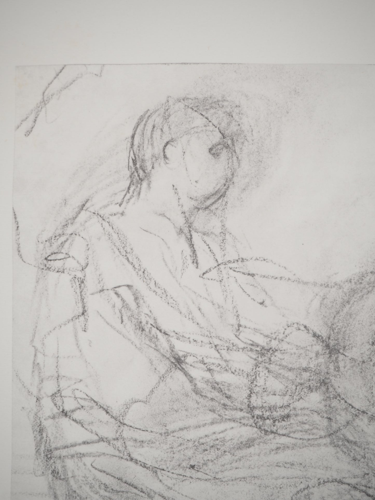 Henry MOORE : Moment en famille - Lithographie signée