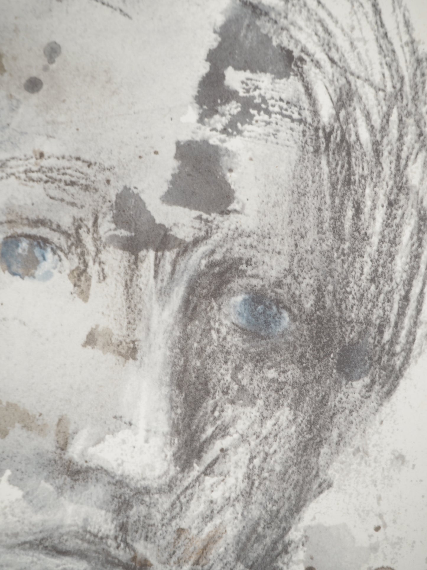 Henry MOORE : Jeune fille pensive - Lithographie signée