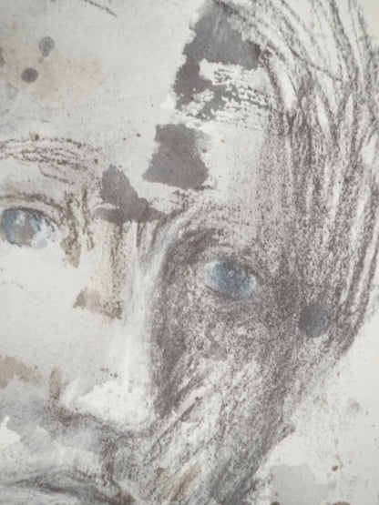 Henry MOORE : Jeune fille pensive - Lithographie signée