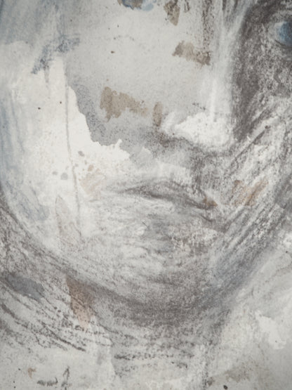 Henry MOORE : Jeune fille pensive - Lithographie signée