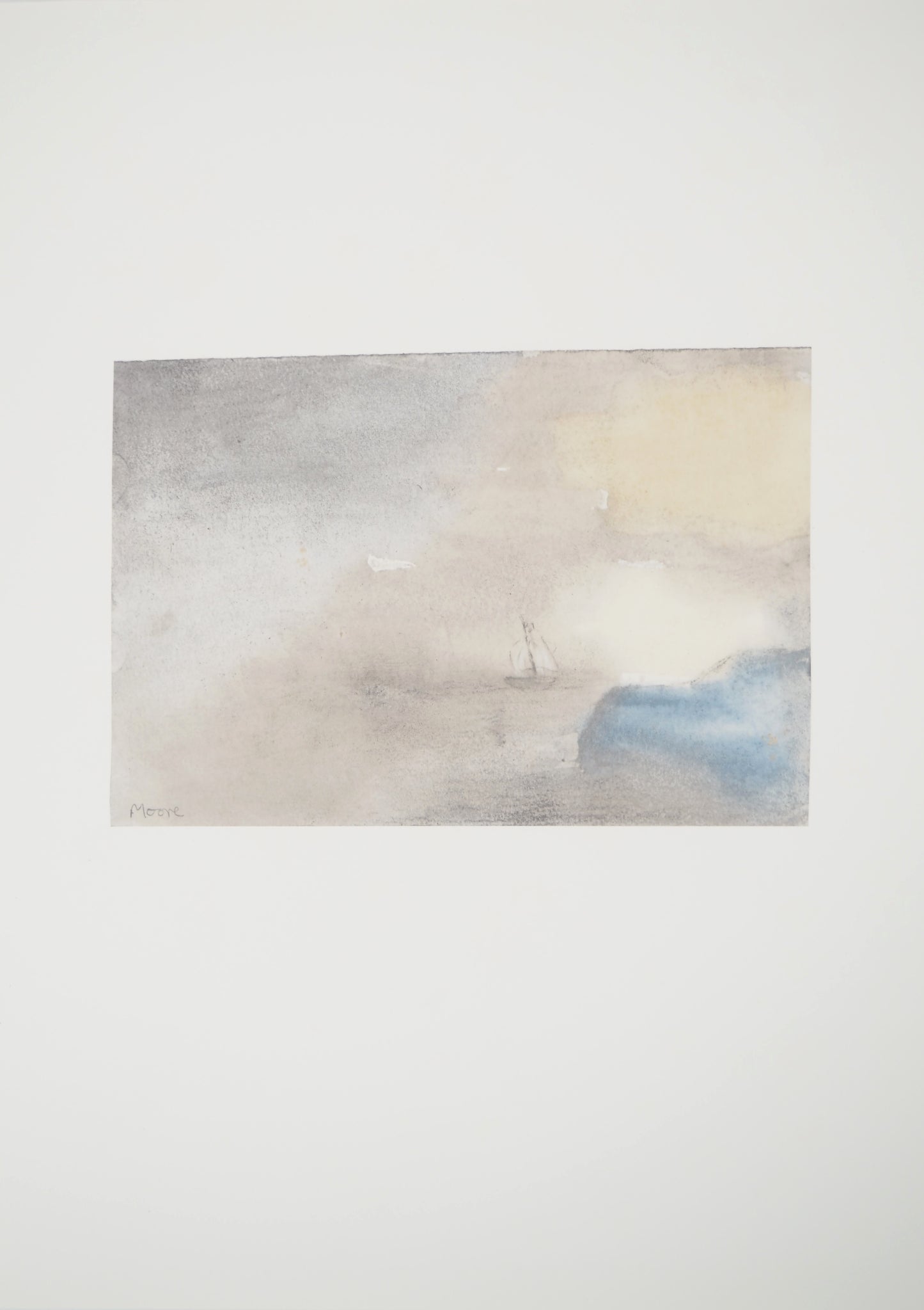 Henry MOORE : Au loin la Mer - Lithographie signée