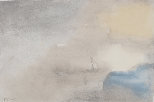 Henry MOORE : Au loin la Mer - Lithographie signée