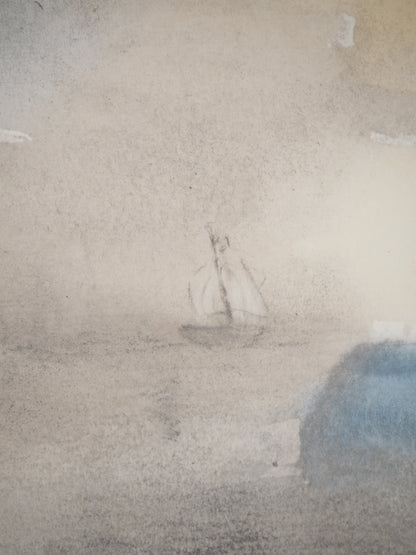 Henry MOORE : Au loin la Mer - Lithographie signée