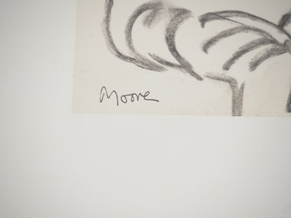 Henry MOORE : Mère et fils - Lithographie signée