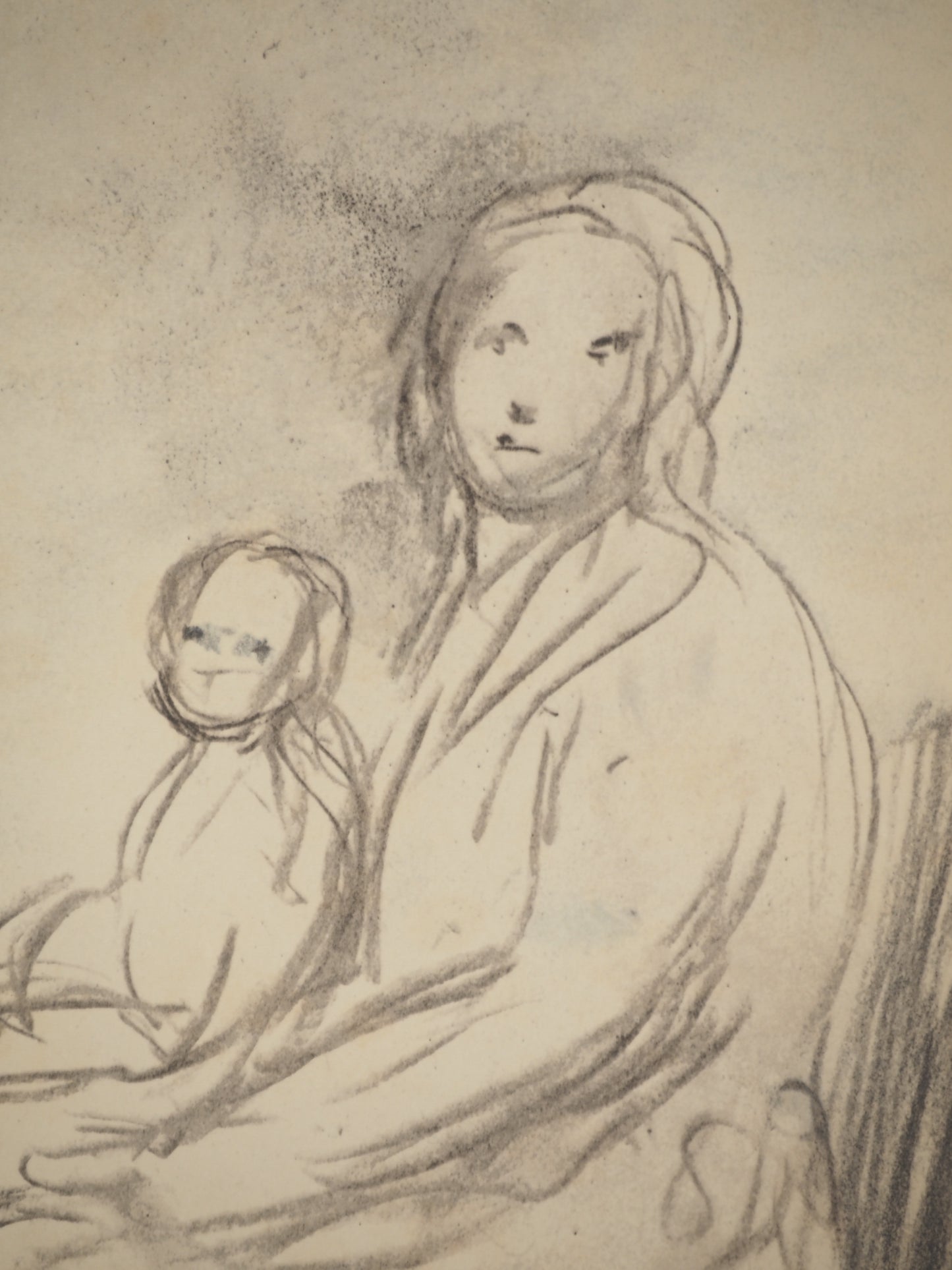 Henry MOORE : Portrait de Famille - Lithographie signée