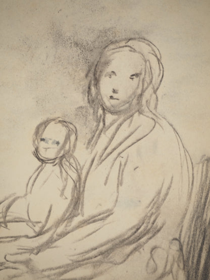 Henry MOORE : Portrait de Famille - Lithographie signée