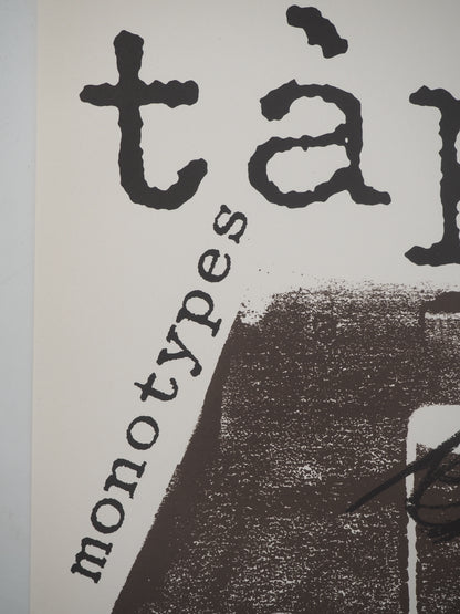 Antoni TAPIES : Monotypes - Lithographie originale
