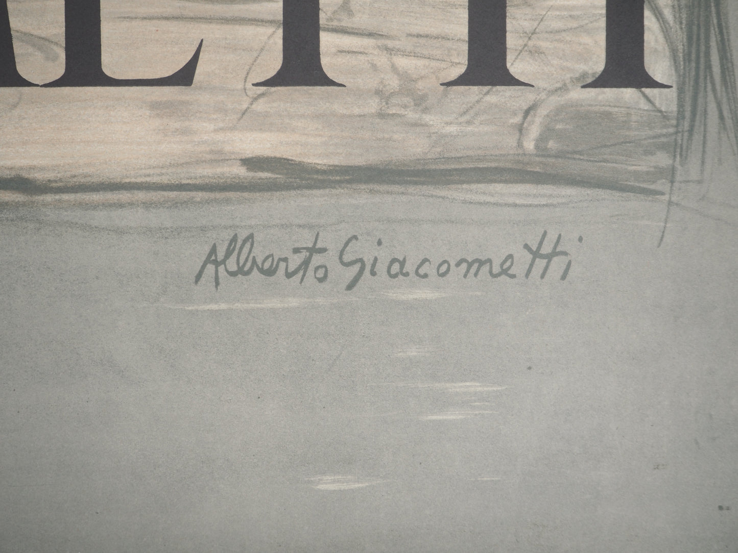 Alberto GIACOMETTI : Rue de Paris - Affiche originale signée