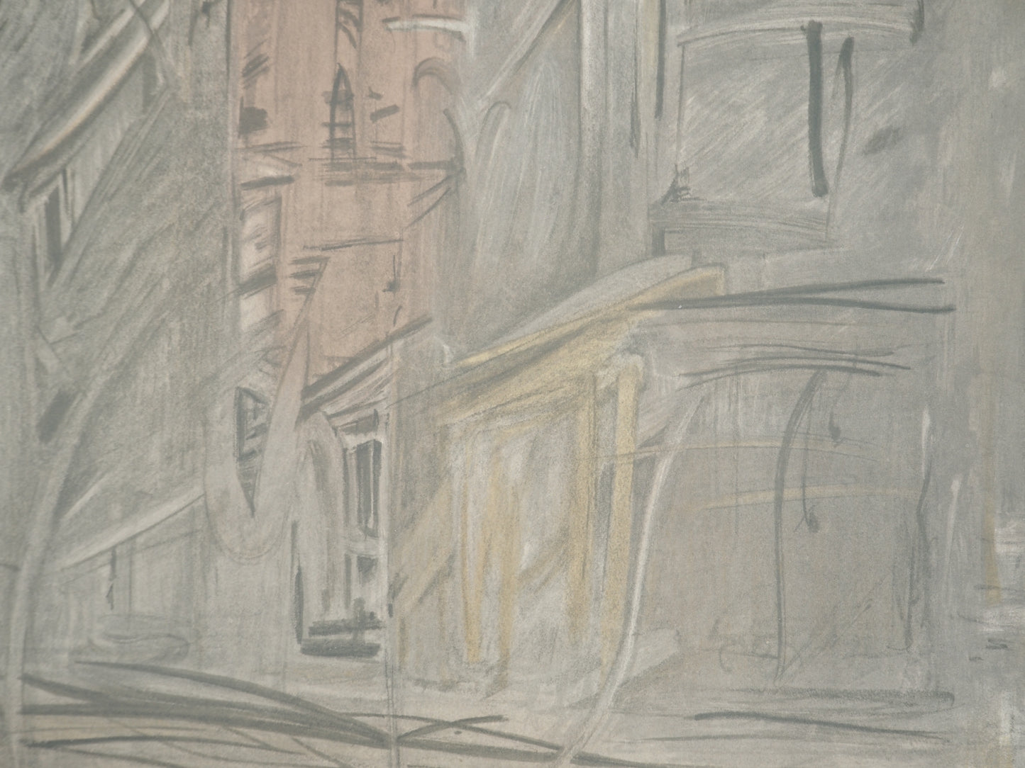 Alberto GIACOMETTI : Rue de Paris - Affiche originale signée