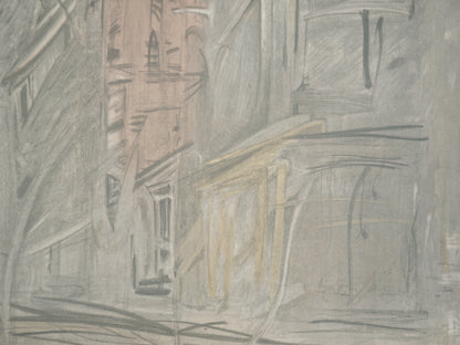 Alberto GIACOMETTI : Rue de Paris - Affiche originale signée