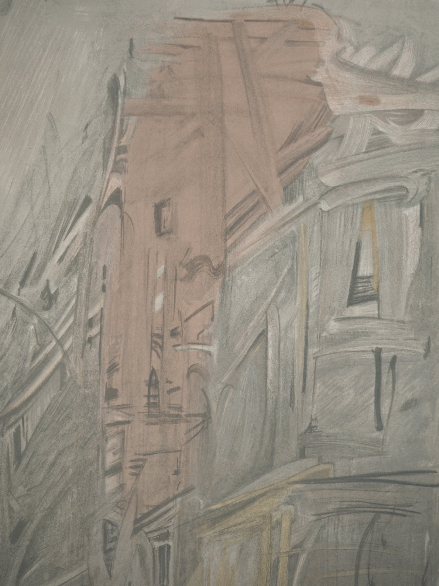 Alberto GIACOMETTI : Rue de Paris - Affiche originale signée