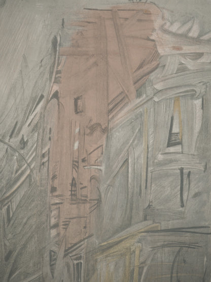 Alberto GIACOMETTI : Rue de Paris - Affiche originale signée