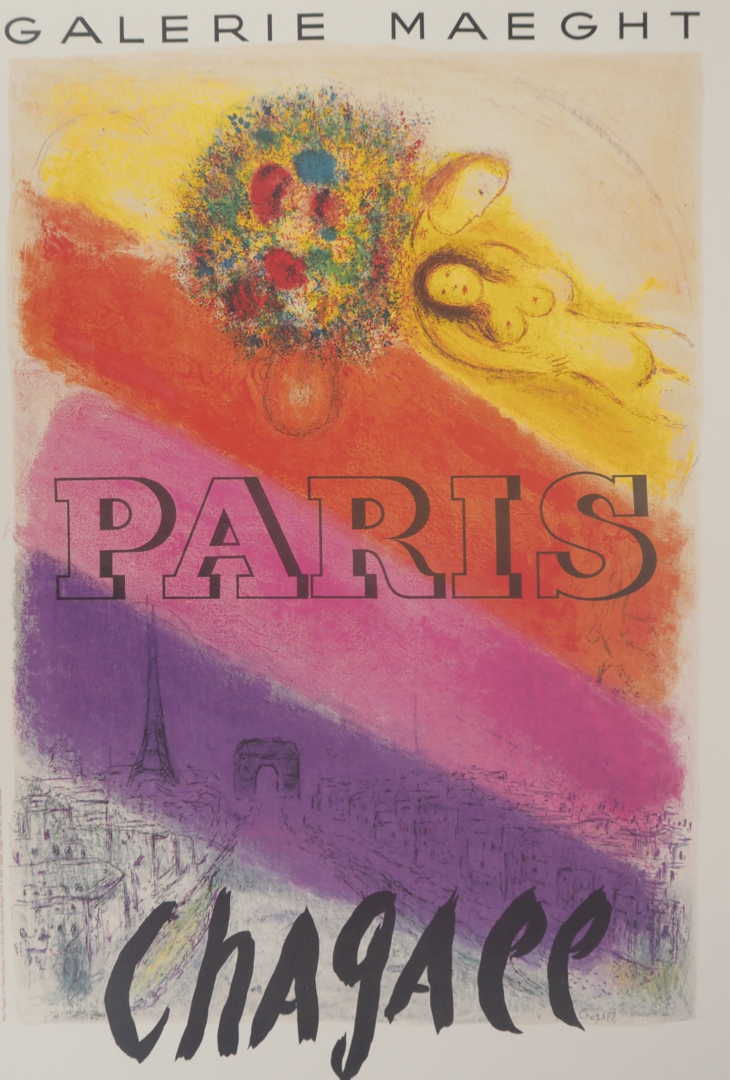 Marc CHAGALL : Paris - Affiche originale