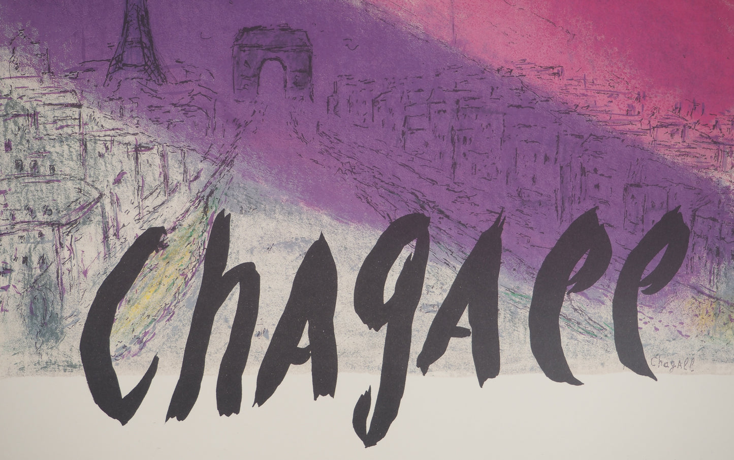 Marc CHAGALL : Paris - Affiche originale