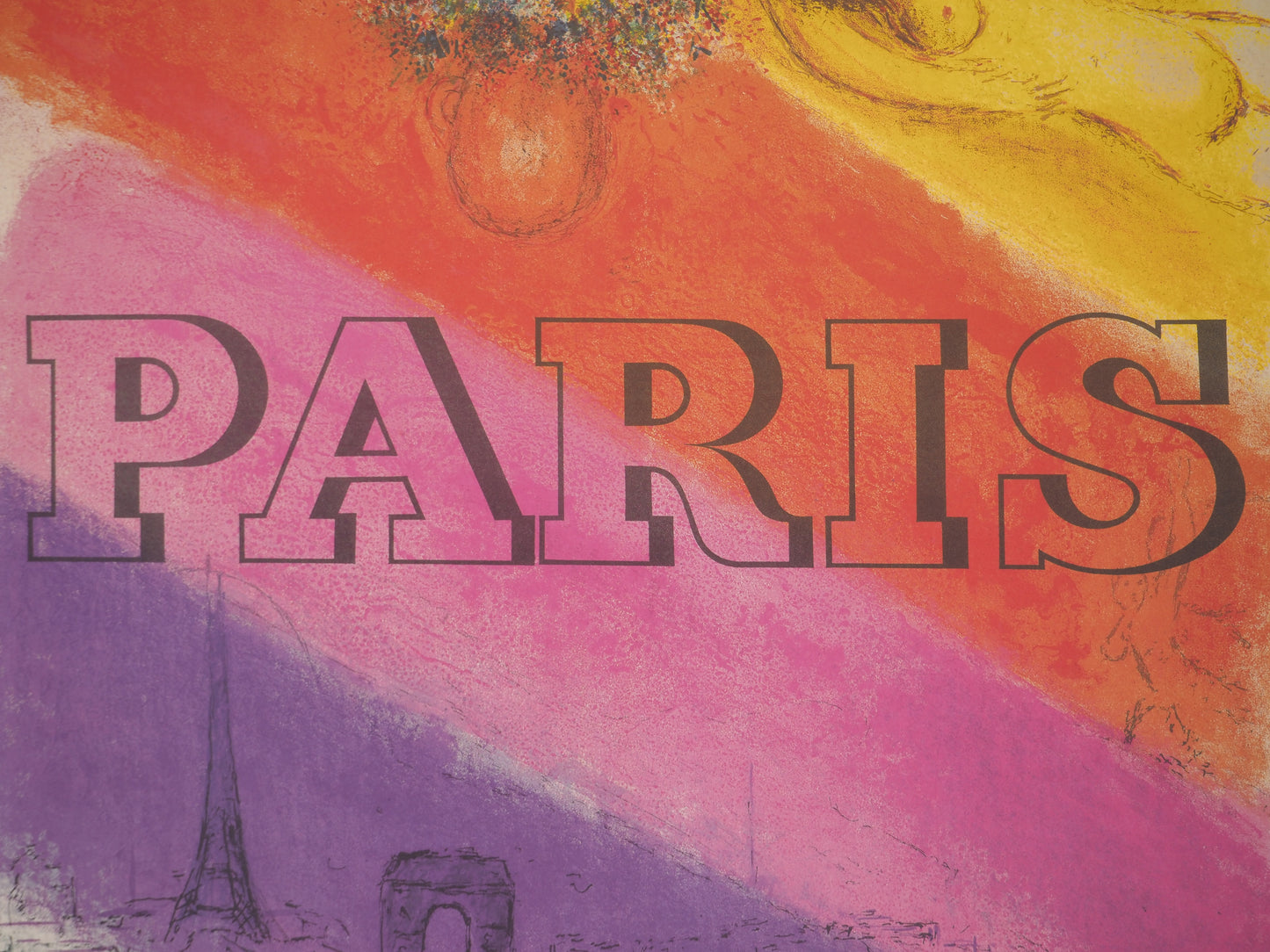 Marc CHAGALL : Paris - Affiche originale