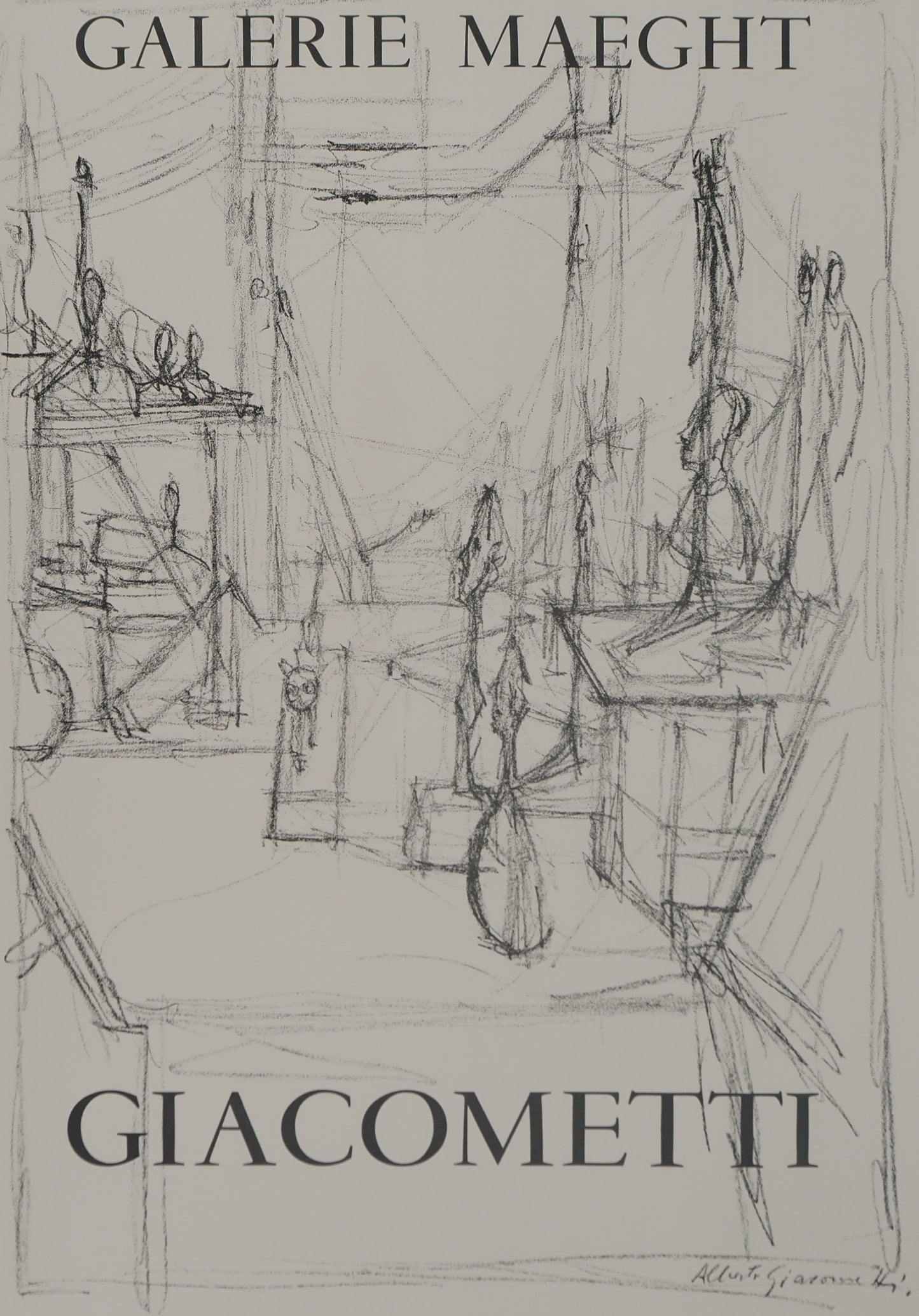 Alberto GIACOMETTI : L'Atelier - Lithographie originale signée