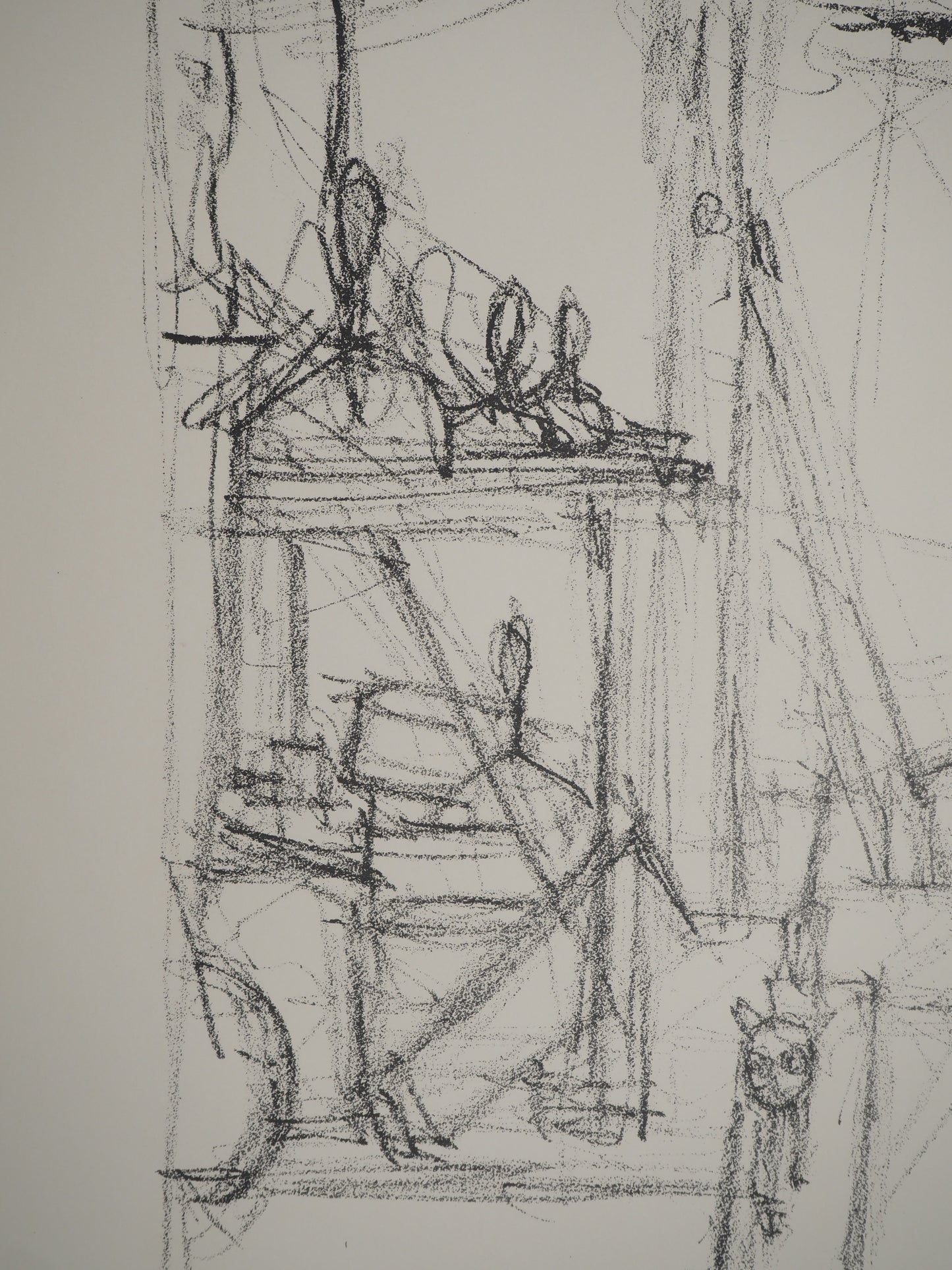 Alberto GIACOMETTI : L'Atelier - Lithographie originale signée