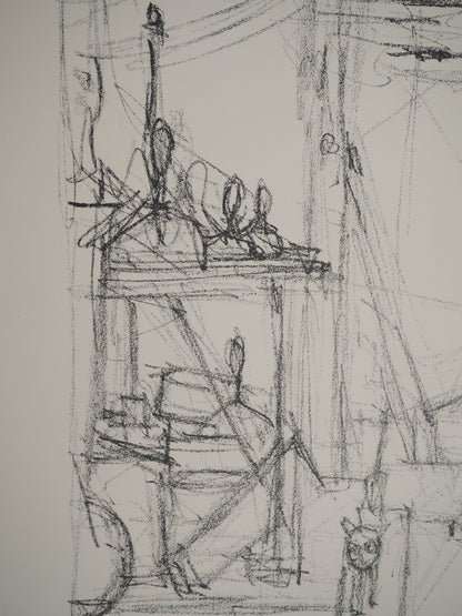 Alberto GIACOMETTI : L'Atelier - Lithographie originale signée