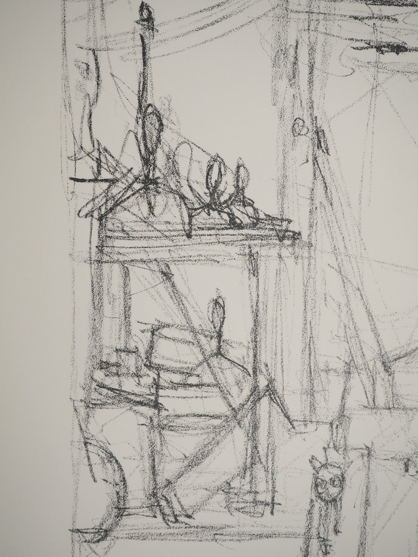 Alberto GIACOMETTI : L'Atelier - Lithographie originale signée