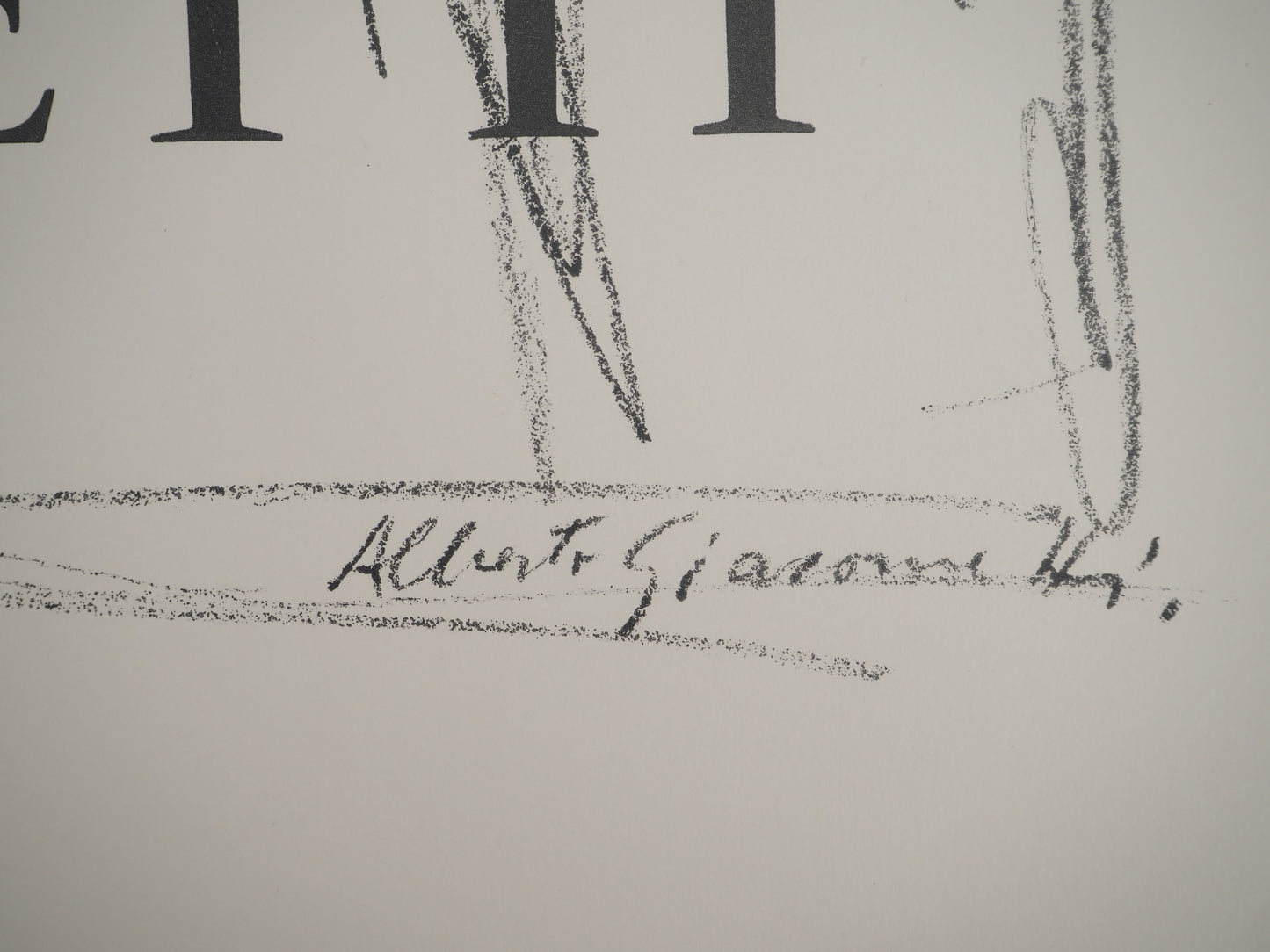 Alberto GIACOMETTI : L'Atelier - Lithographie originale signée