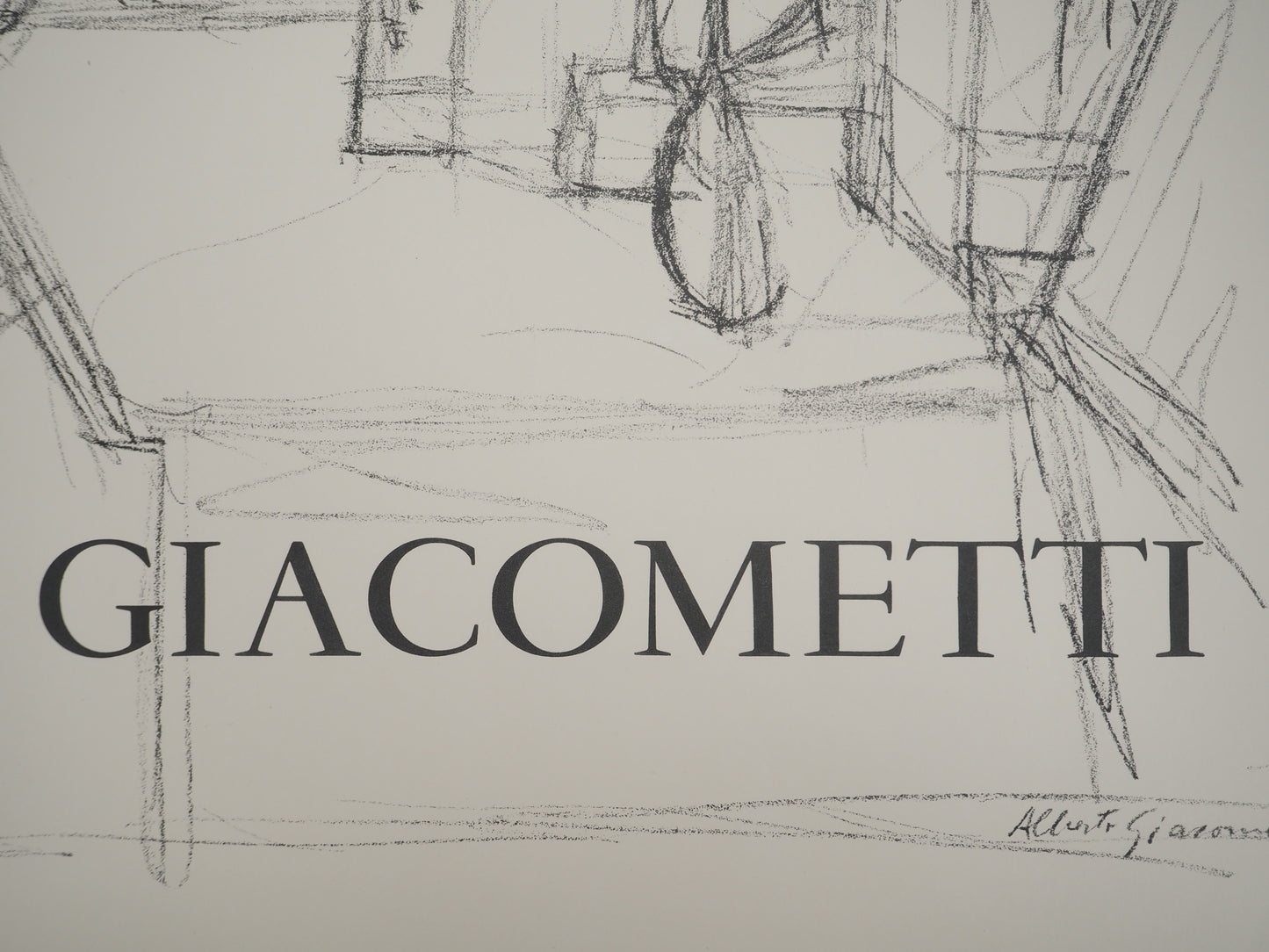 Alberto GIACOMETTI : L'Atelier - Lithographie originale signée