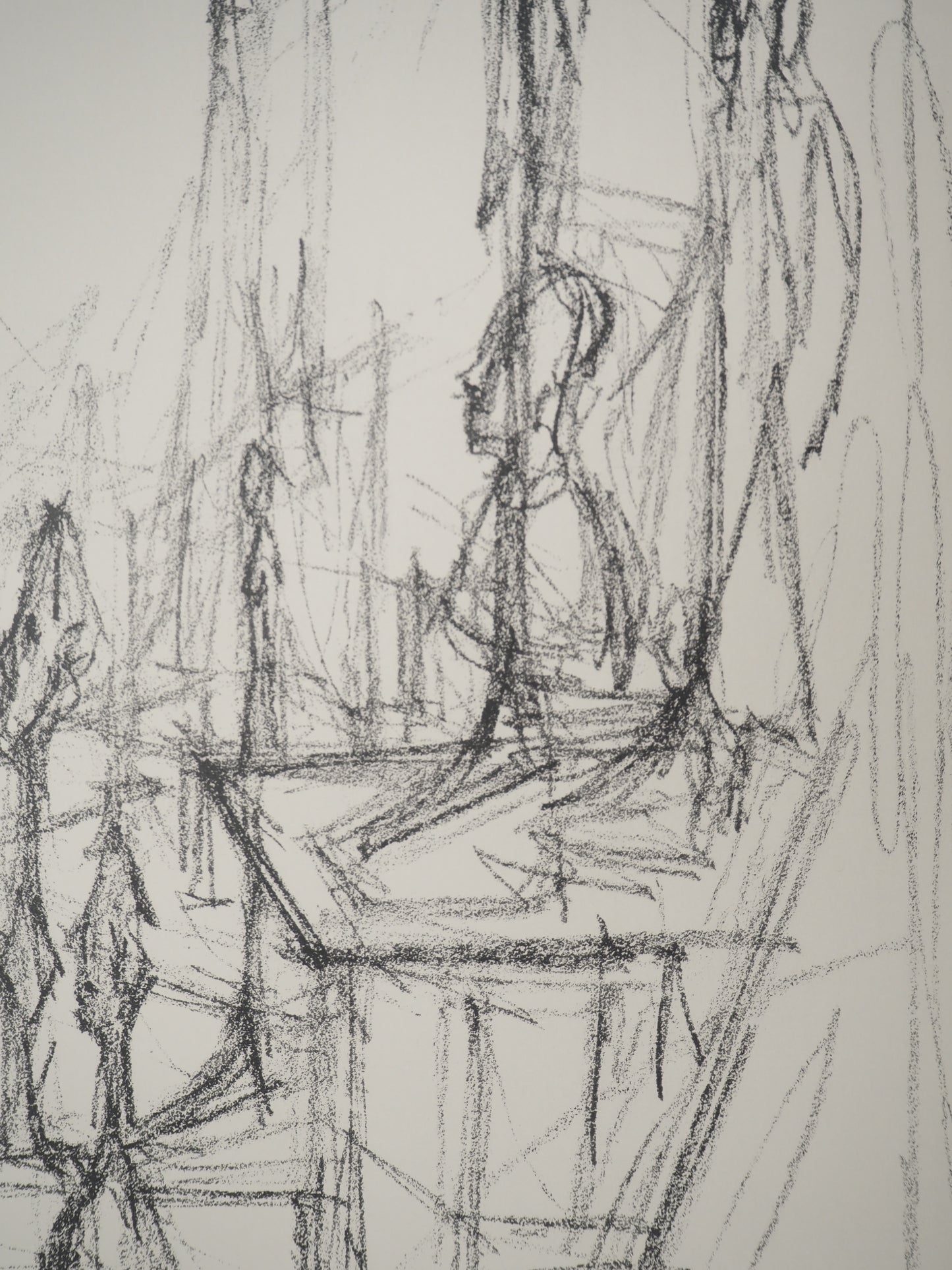 Alberto GIACOMETTI : L'Atelier - Lithographie originale signée