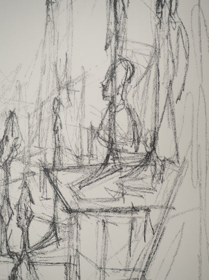 Alberto GIACOMETTI : L'Atelier - Lithographie originale signée