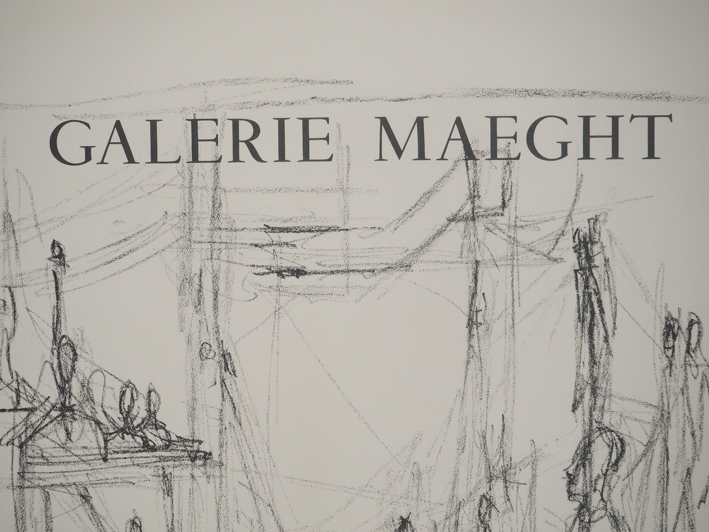 Alberto GIACOMETTI : L'Atelier - Lithographie originale signée