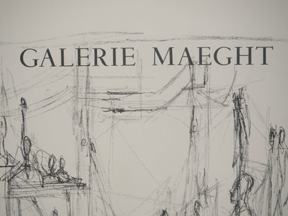 Alberto GIACOMETTI : L'Atelier - Lithographie originale signée