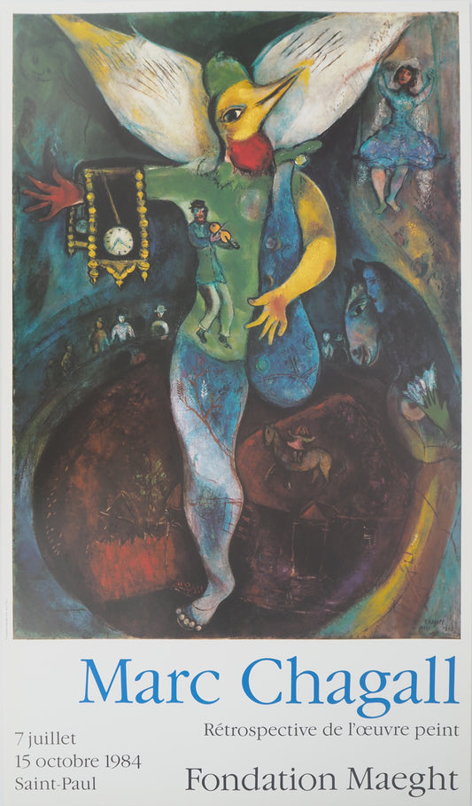 Marc CHAGALL : Le jongleur - Affiche originale signée
