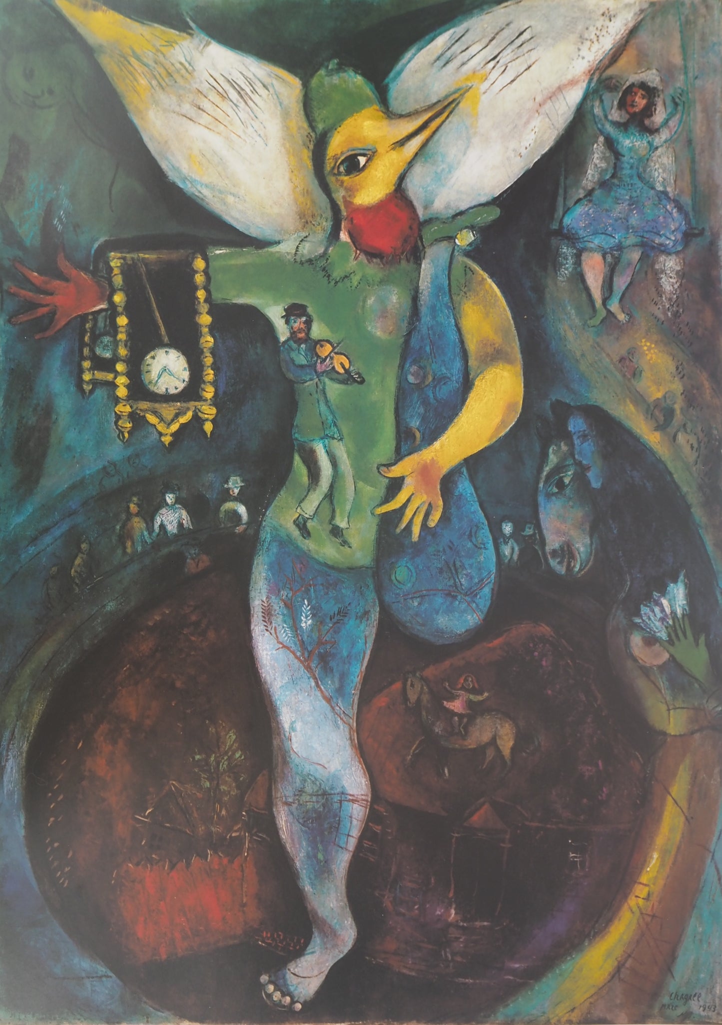 Marc CHAGALL : Le jongleur - Affiche originale signée