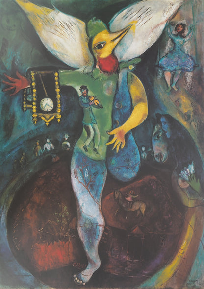 Marc CHAGALL : Le jongleur - Affiche originale signée