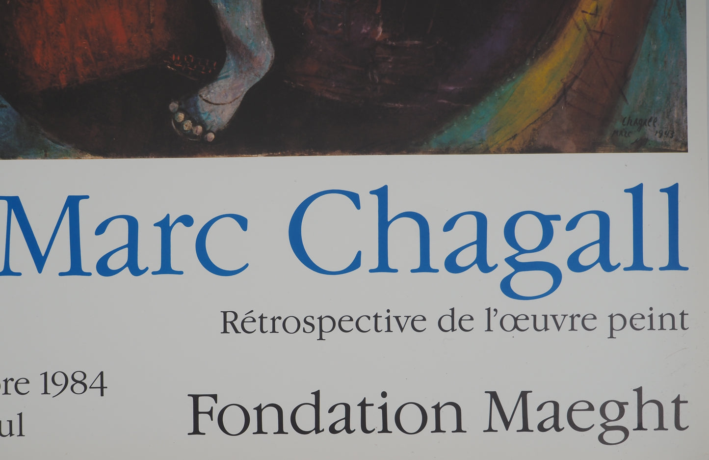 Marc CHAGALL : Le jongleur - Affiche originale signée