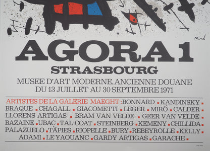 Joan MIRO : Agora - Affiche en lithographie originale signée
