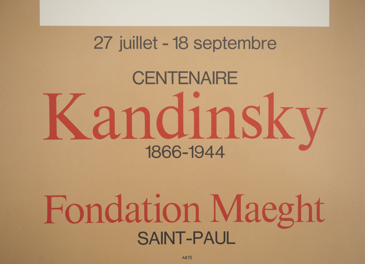 Vassily KANDINSKY : Centenaire 1966 - Lithographie en couleurs