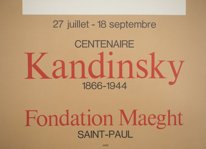 Vassily KANDINSKY : Centenaire 1966 - Lithographie en couleurs