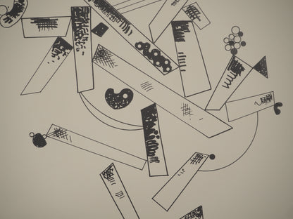 Vassily KANDINSKY : Centenaire 1966 - Lithographie en couleurs