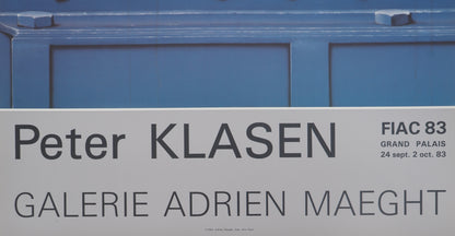 Peter KLASEN : FIAC 1983 - Affiche originale