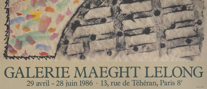 Pierre ALECHINSKY : Bouches et grilles - Affiche originale