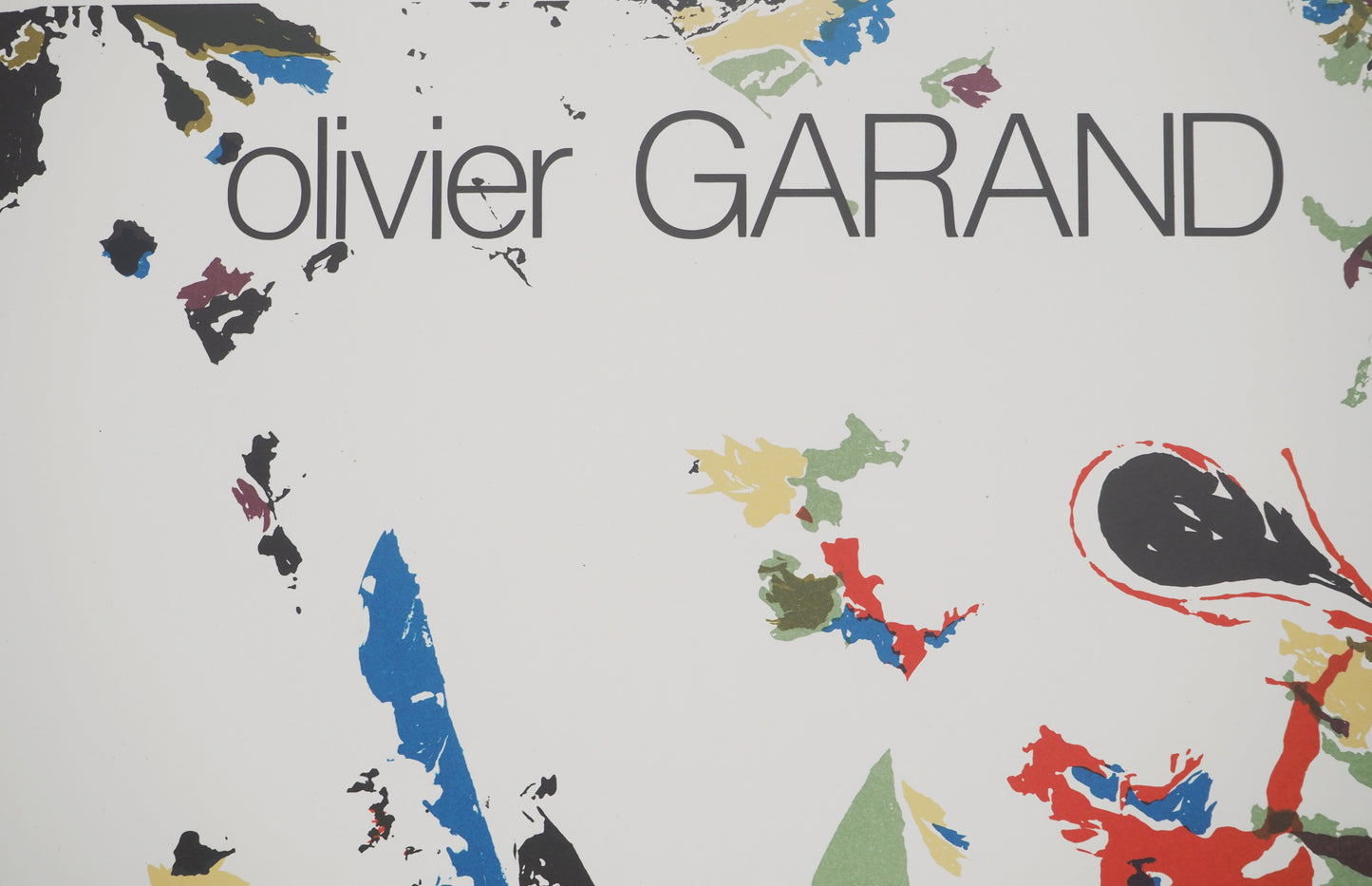 Olivier GARAND : Exposition 1982 - Lithographie originale