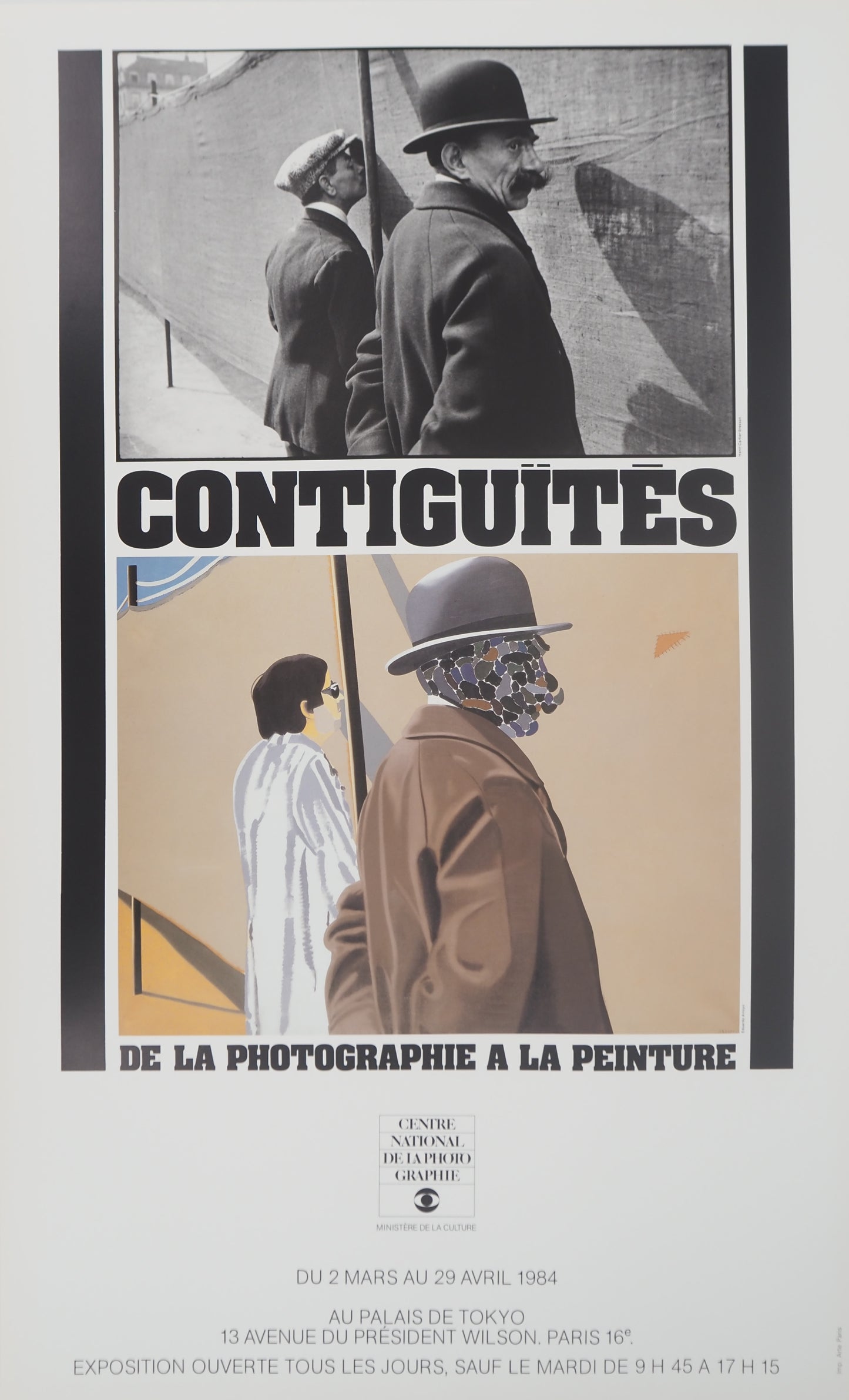 Eduardo ARROYO : Contiguïtés - Affiche originale