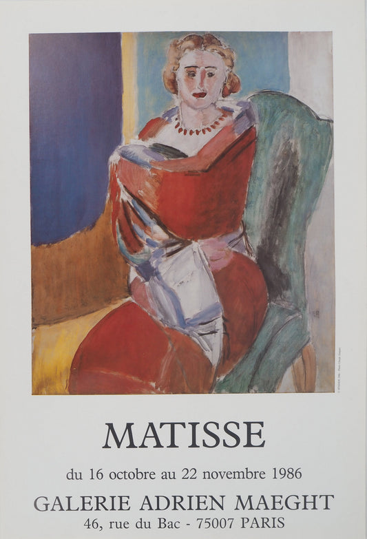 Henri MATISSE : Femme assise - Affiche originale