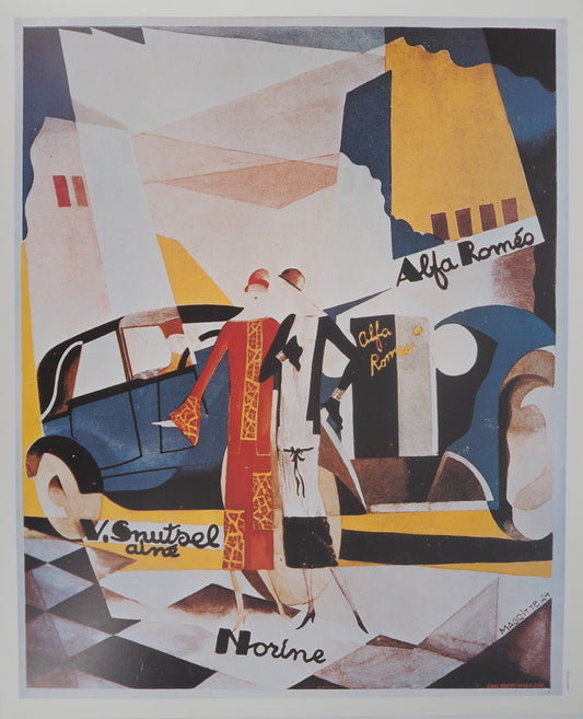 René MAGRITTE : Alfa Romeo - Affiche signée