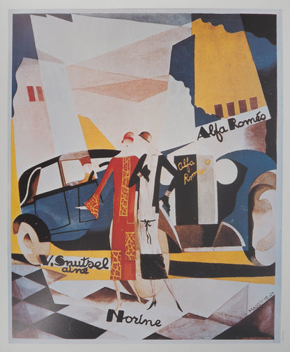René MAGRITTE : Alfa Romeo - Affiche signée