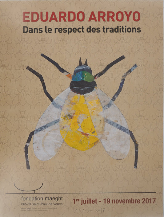 Eduardo ARROYO : Dans le Respect des traditions - Affiche originale