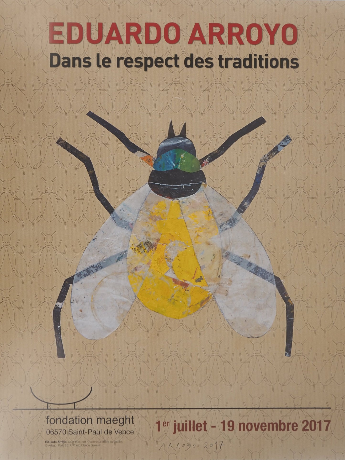 Eduardo ARROYO : Dans le Respect des traditions - Affiche originale