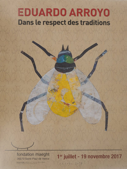 Eduardo ARROYO : Dans le Respect des traditions - Affiche originale