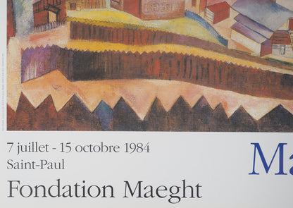 Marc CHAGALL : Au dessus de la ville - Affiche originale signée